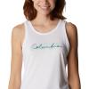 Columbia Womens Bluff Mesa™ TankCami Shirt(White/Branded Lakeshore)