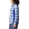 Columbia Womens Claudia Ridge Long Sleeve ShirtHiking Shirt(Dark Sapphire Soft Ombre)