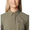 Columbia Womens Claudia Ridge Long Sleeve ShirtHiking Shirt(Stone Green)