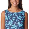 Columbia Women’s Columbia Women’s Chill River Tank Top, Moisture Wicking, Sun Protection(Aquamarine Areca)