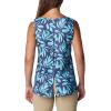 Columbia Women’s Columbia Women’s Chill River Tank Top, Moisture Wicking, Sun Protection(Aquamarine Areca)