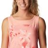 Columbia Women’s Columbia Women’s Chill River Tank Top, Moisture Wicking, Sun Protection(Coral Reef Daisy Party)