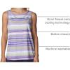 Columbia Women’s Columbia Women’s Chill River Tank Top, Moisture Wicking, Sun Protection(Frosted Purple/Horizons Stripe Multi)
