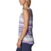 Columbia Women’s Columbia Women’s Chill River Tank Top, Moisture Wicking, Sun Protection(Frosted Purple/Horizons Stripe Multi)