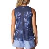 Columbia Women’s Columbia Women’s Chill River Tank Top, Moisture Wicking, Sun Protection(Nocturnal Daisy Party)