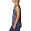 Columbia Women’s Columbia Women’s Chill River Tank Top, Moisture Wicking, Sun Protection(Nocturnal/Mini Hibiscus)