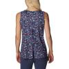 Columbia Women’s Columbia Women’s Chill River Tank Top, Moisture Wicking, Sun Protection(Nocturnal/Mini Hibiscus)