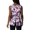 Columbia Women’s Columbia Women’s Chill River Tank Top, Moisture Wicking, Sun Protection(Red Lily/Pop Flora)