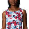 Columbia Women’s Columbia Women’s Chill River Tank Top, Moisture Wicking, Sun Protection(Red Lily/Pop Flora)