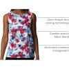 Columbia Women’s Columbia Women’s Chill River Tank Top, Moisture Wicking, Sun Protection(Red Lily/Pop Flora)