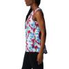 Columbia Women’s Columbia Women’s Chill River Tank Top, Moisture Wicking, Sun Protection(Red Lily/Pop Flora)