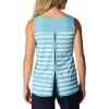 Columbia Women’s Columbia Women’s Chill River Tank Top, Moisture Wicking, Sun Protection(Sea Wave Brush Stripe)