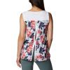 Columbia Women’s Columbia Women’s Chill River Tank Top, Moisture Wicking, Sun Protection(White Lakeshore Floral Multi)