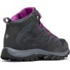 Columbia Womens Discontinued Crestwood Mid Waterproof(Graphite  Bright Plum)