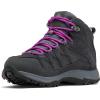 Columbia Womens Discontinued Crestwood Mid Waterproof(Graphite  Bright Plum)
