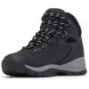 Columbia Women’s Discontinued Newton Ridge Plus Hiking Boot(Black/Chalk)