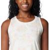 Columbia Womens Leslie Falls Tank(Sea Salt Tigerlines Multi)