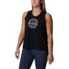 Columbia Womens North Cascades Tank(Black/Gem Columbia Graphic)