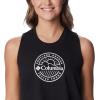 Columbia Womens North Cascades Tank(Black/Pdx Tested Tough Graphic)