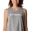 Columbia Womens North Cascades Tank(Monument Heather/White Branded)