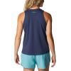Columbia Womens North Cascades Tank(Nocturnal/Electric Turquoise Branded)