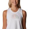 Columbia Womens North Cascades Tank(White/Rainbow Shimmer)