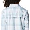 Columbia Womens Silver Ridge 3.0 Long Sleeve(Aqua Haze Canyon Ombre)