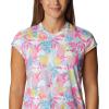 Columbia Women’s Summerdry Short Sleeve Printed Tee(White/Floriated)