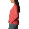 Columbia Women’s Sun Trek Ls Tee(Red Hibiscus Heather)
