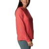 Columbia Women’s Sun Trek Ls Tee(Red Hibiscus Heather)