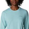 Columbia Women’s Sun Trek Ls Tee(Sea Wave Heather)