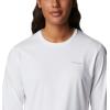 Columbia Women’s Sun Trek Ls Tee(White)