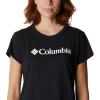 Columbia Womens Sun Trek™ Ss Graphic Tee(Black Heather/Gem Columbia)