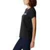 Columbia Womens Sun Trek™ Ss Graphic Tee(Black Heather/Gem Columbia)