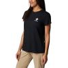 Columbia Womens Sun Trek™ Ss Graphic Tee(Black/Csc Stacked Mini Graphic)