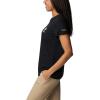 Columbia Womens Sun Trek™ Ss Graphic Tee(Black/Csc Stacked Mini Graphic)