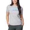 Columbia Womens Sun Trek™ Ss Graphic Tee(Columbia Grey Heather/Simply Scripted)