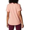 Columbia Womens Sun Trek™ Ss Graphic Tee(Coral Reef Heather/Typhoon Bloom Frame)