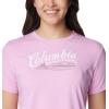 Columbia Womens Sun Trek™ Ss Graphic Tee(Cosmos/Simply Scripted)