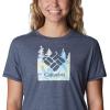 Columbia Womens Sun Trek™ Ss Graphic Tee(Nocturnal/Arboreal Swirl Graphic)