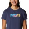 Columbia Womens Sun Trek™ Ss Graphic Tee(Nocturnal/Everyone Outdoors Gradient)
