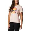 Columbia Womens Sun Trek™ Ss Graphic Tee(Peach Blossom Heather/Suntrek Trails)
