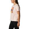 Columbia Womens Sun Trek™ Ss Graphic Tee(Peach Blossom Heather/Suntrek Trails)
