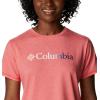 Columbia Womens Sun Trek™ Ss Graphic Tee(Red Hibiscus Heather/Branded Gradient)