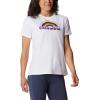 Columbia Womens Sun Trek™ Ss Graphic Tee(White/Columbia Pride)