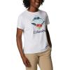 Columbia Womens Sun Trek™ Ss Graphic Tee(White/Csc Stacked)