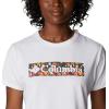 Columbia Womens Sun Trek™ Ss Graphic Tee(White/Typhoon Bloom Frame)