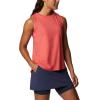 Columbia Womens Sun Trek Tank(Red Hibiscus Heather)