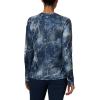 Columbia Women’s Super Tidal Tee Long Sleeve(Collegiate Navy Mako Print)
