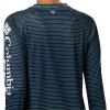 Columbia Women’s Super Tidal Tee Long Sleeve(Dolphin Wild Stripes Print)